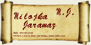 Milojka Jaramaz vizit kartica